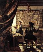 Jan Vermeer The Art of Painting oil painting reproduction